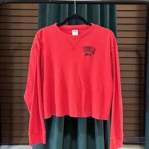 PINK Victoria's Secret Red Long Sleeve Tee